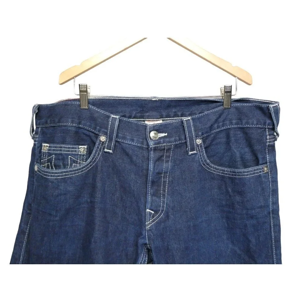Vintage True Religion Jeans Mens 38 Geno‎ Button Fly Waist 41